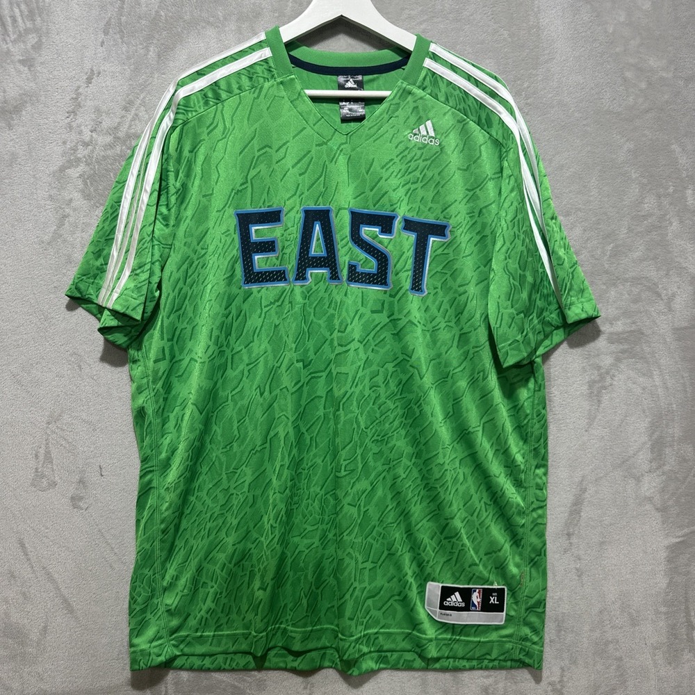 Adidas 2014 NBA All-Star Game EAST Shooting‎ Shirt Jersey NOLA Green Mens XL NWT